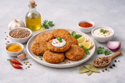 طرز تهیه کتلت عدس خوشمزه؛ ادویه‌های مخصوص و اصول پخت کتلت عدس خانگی